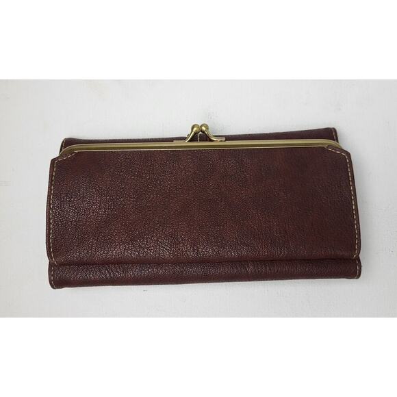 BUXTON Wallet Framed Clutch Coin Organizer Faux Leather NEW - Picture 4 of 5